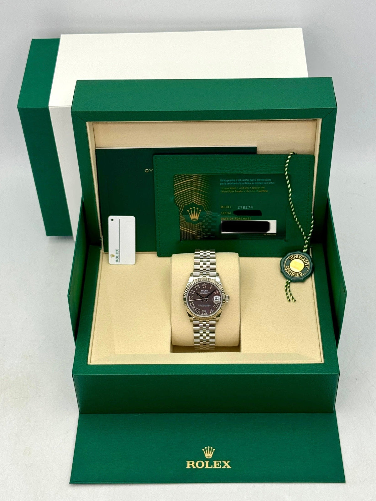 NEW 2026 Rolex Datejust 31mm 278274 Stainless Steel Jubilee Grey Dial