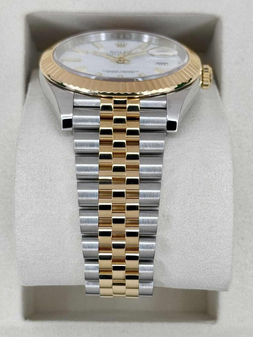 2025 Rolex Datejust 41mm 126333 Two-Tone Jubilee White Dial