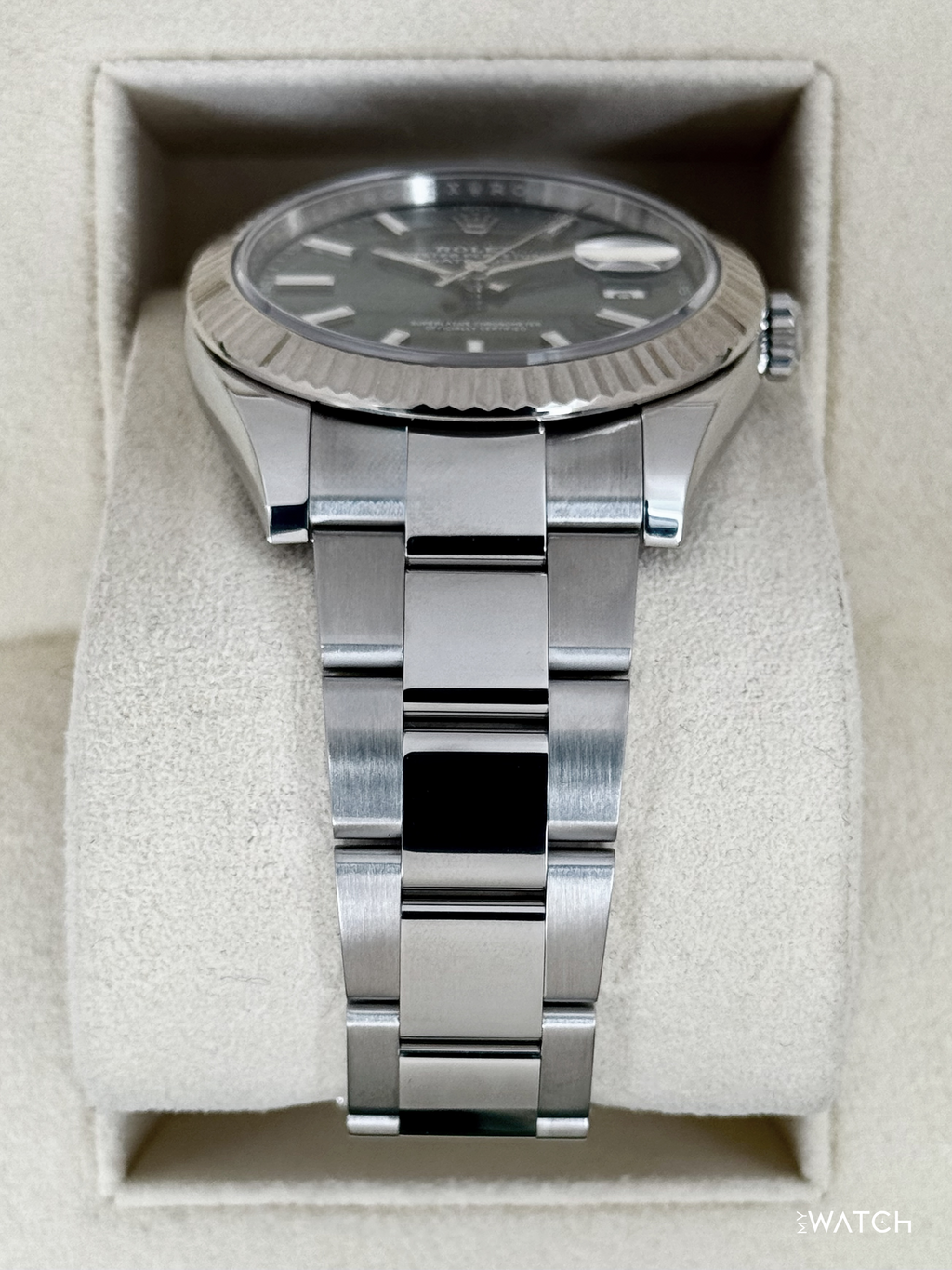 2023 Rolex Datejust 41mm 126334 Stainless Steel Oyster Mint Green Dial