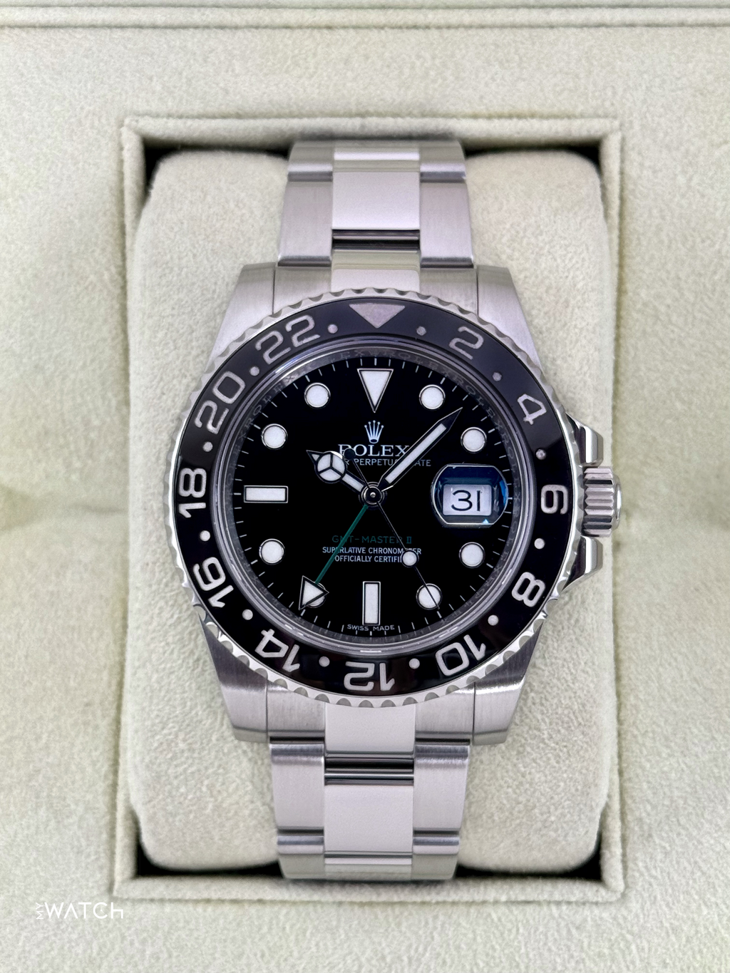 2014 Rolex GMT-Master II 40mm 116710LN Stainless Steel Black Dial