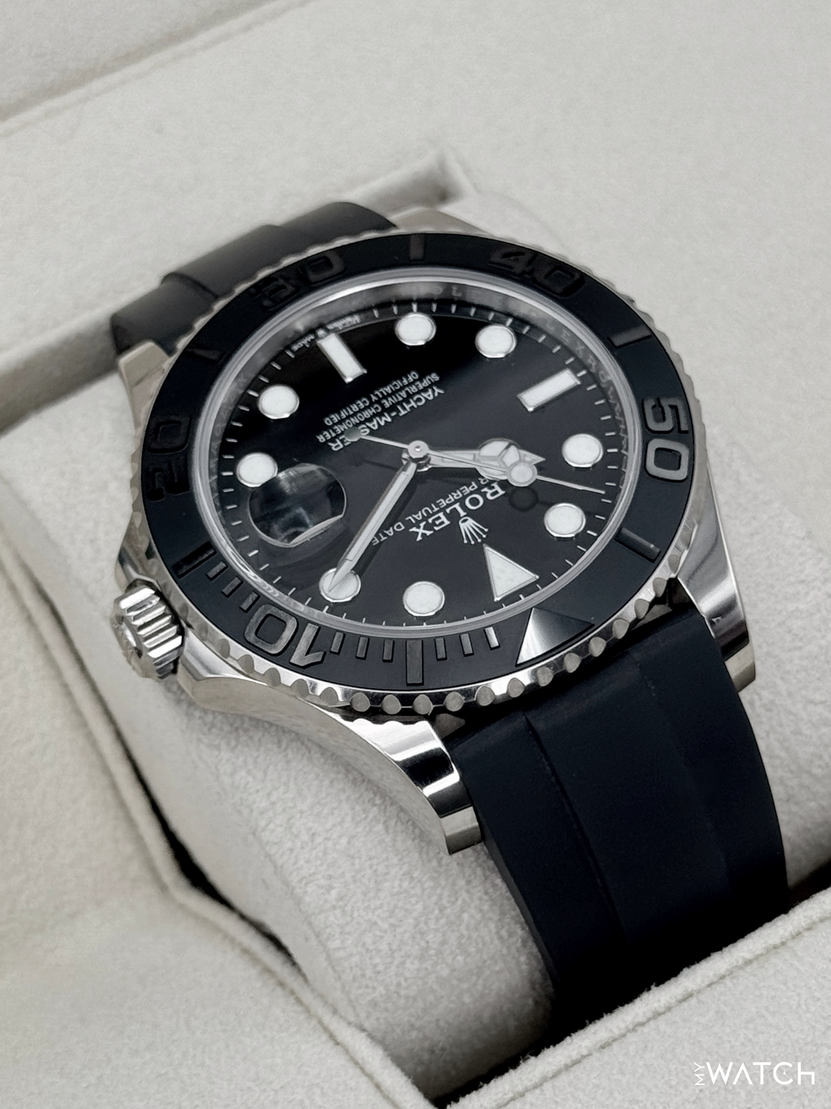 2024 Rolex Yacht-Master 42mm 226659 White Gold Oysterflex Black Dial