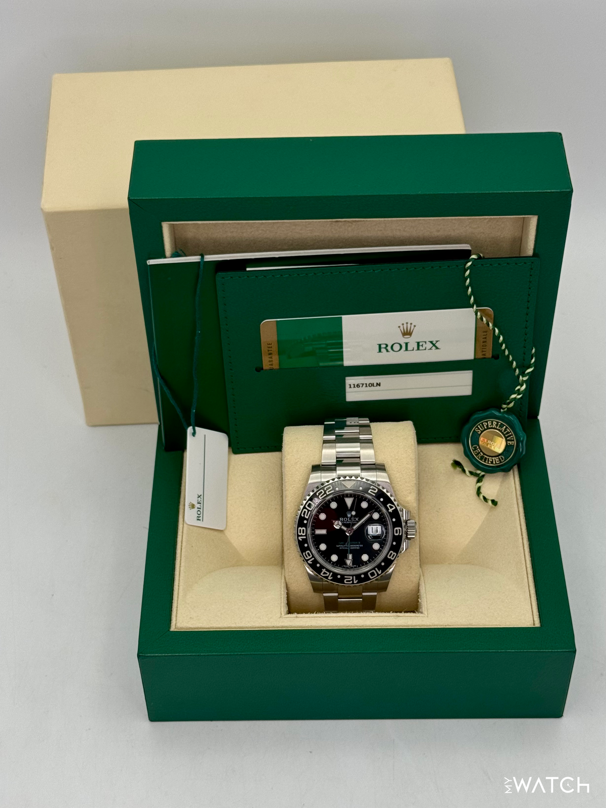 2018 Rolex GMT-Master II 40mm 116710LN Stainless Steel Black Dial