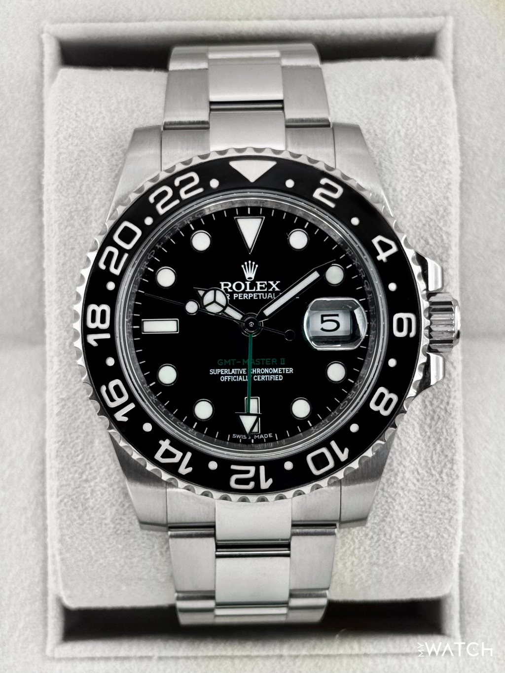 2014 Rolex GMT-Master II 40mm 116710LN Stainless Steel Black Dial