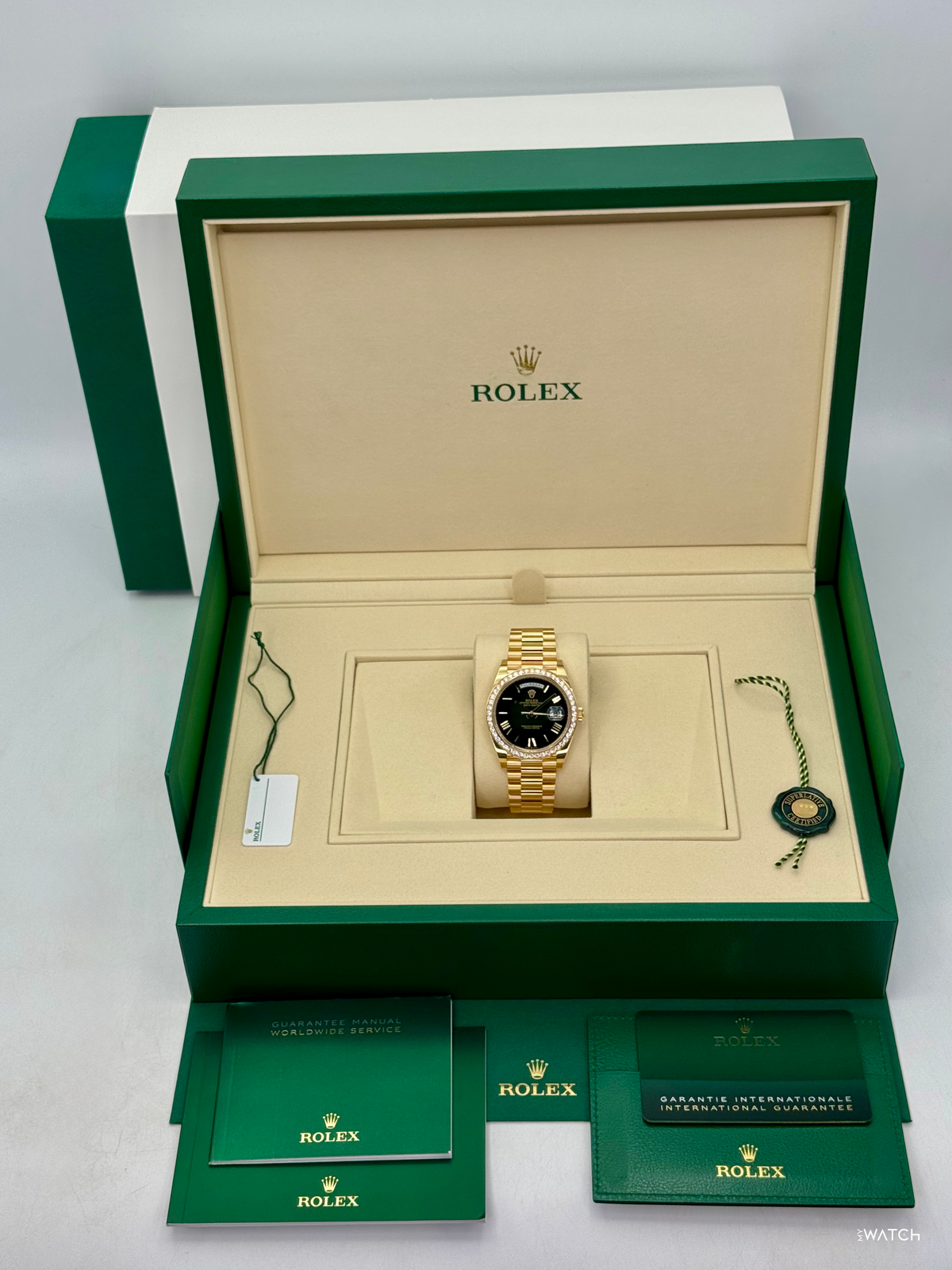 NEW 2026 Rolex Day-Date 40mm 228348RBR Presidential Green Dial