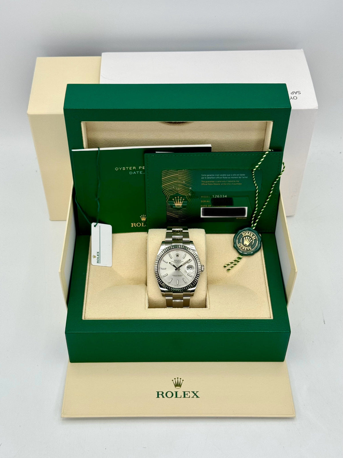 NEW 2025 Rolex Datejust 41mm 126334 Stainless Steel Oyster Silver Dial