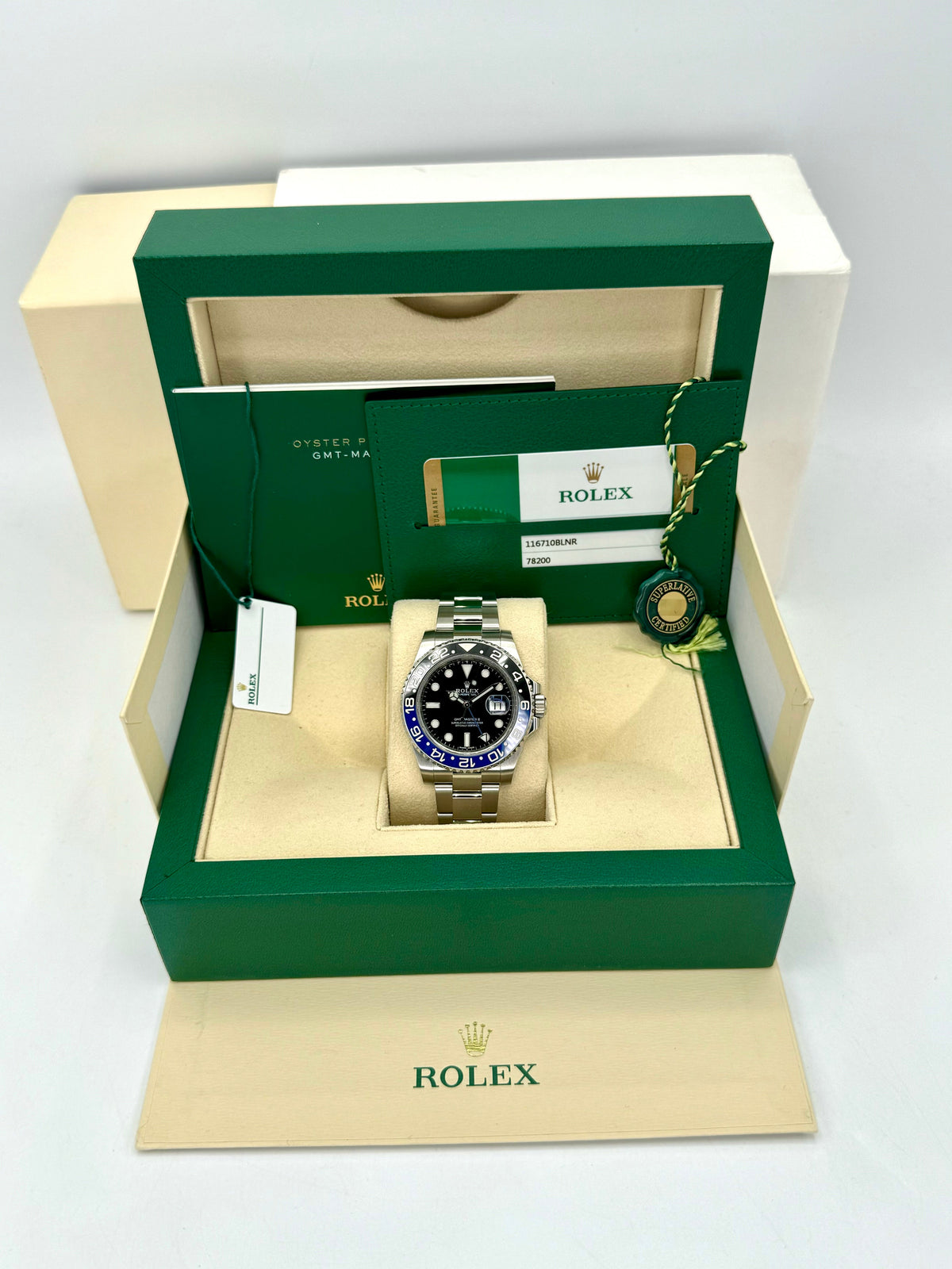 2017 Rolex GMT-Master II "Batman" 40mm 116710BLNR Oyster
