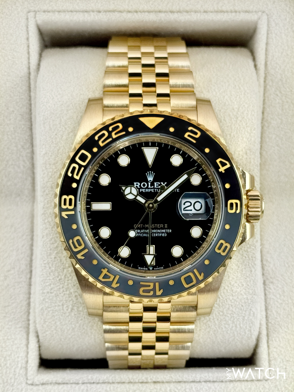 2023 Rolex GMT-Master II 40mm 126718GRNR Jubilee Black Dial