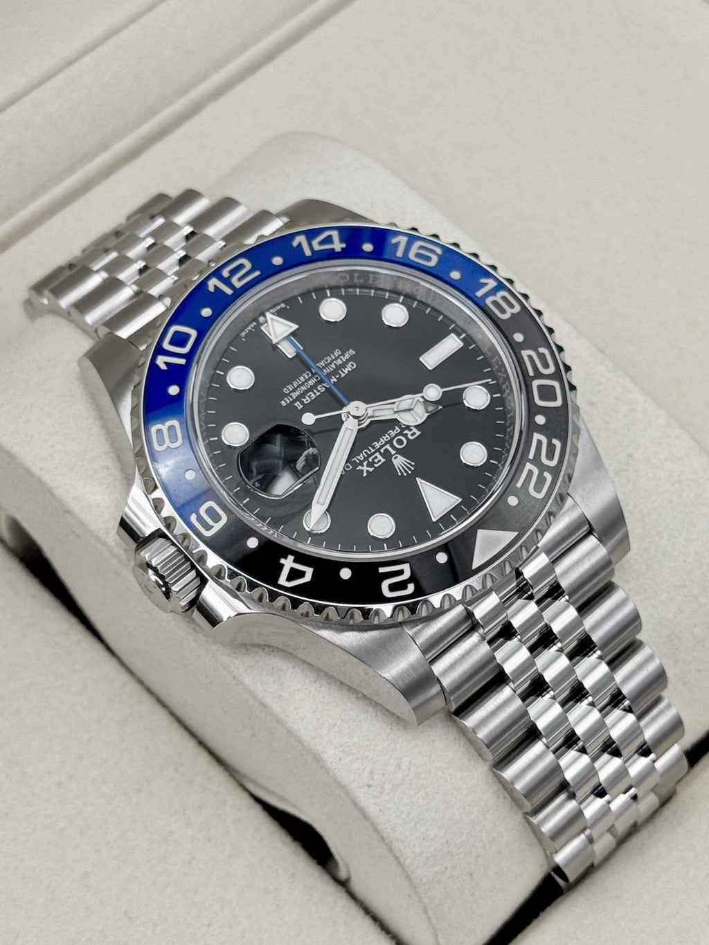 NEW 2026 Rolex GMT-Master II Batgirl 40mm 126710BLNR Jubilee (NEW STYLE CARD)