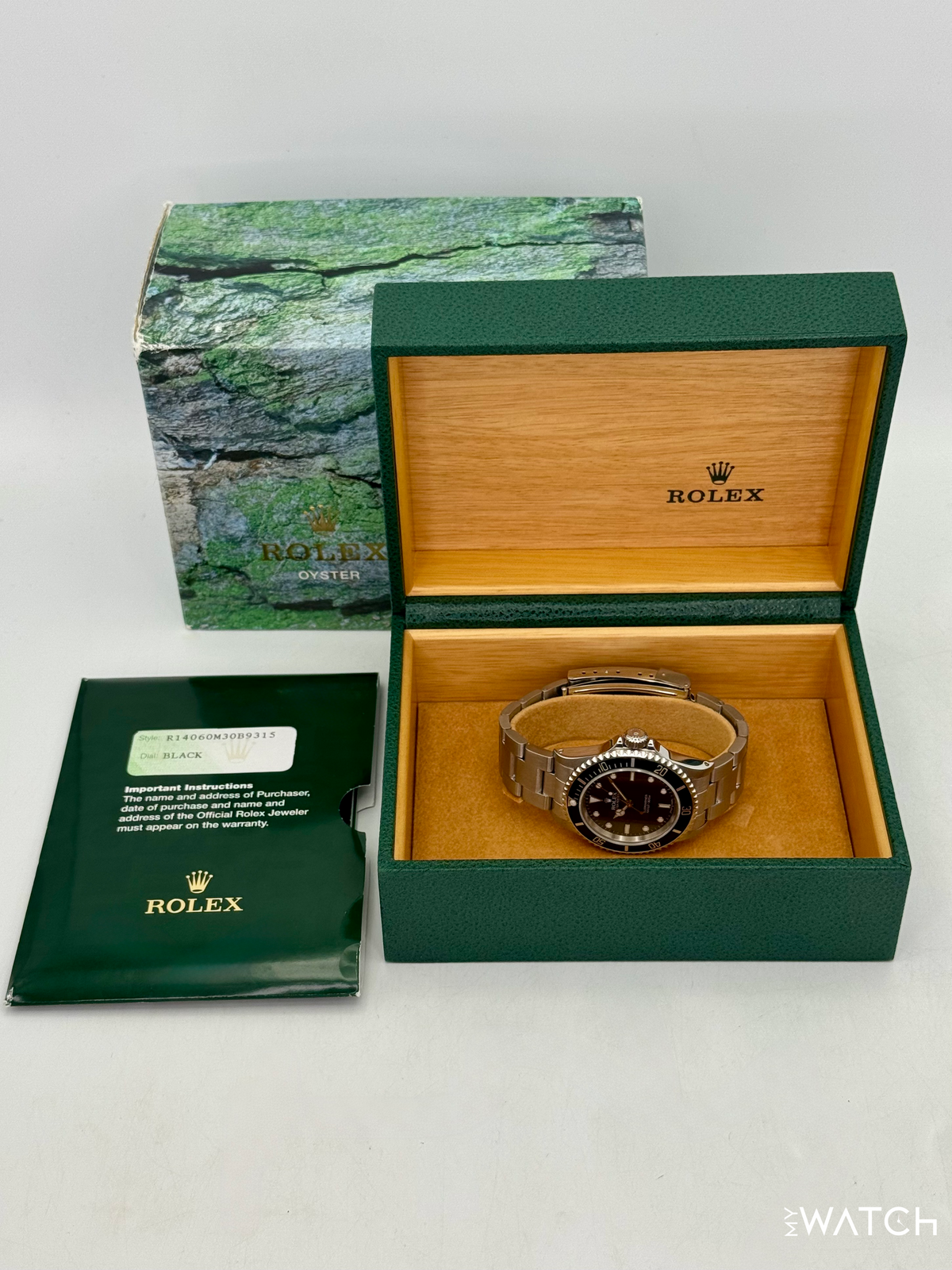 2004 Rolex Submariner 40mm 14060M Stainless Steel Two-Liner Black Dial