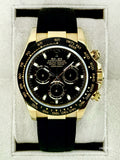 2025 CPO Rolex Daytona 40mm 116518LN Yellow Gold Oysterflex Black Dial (CPO)