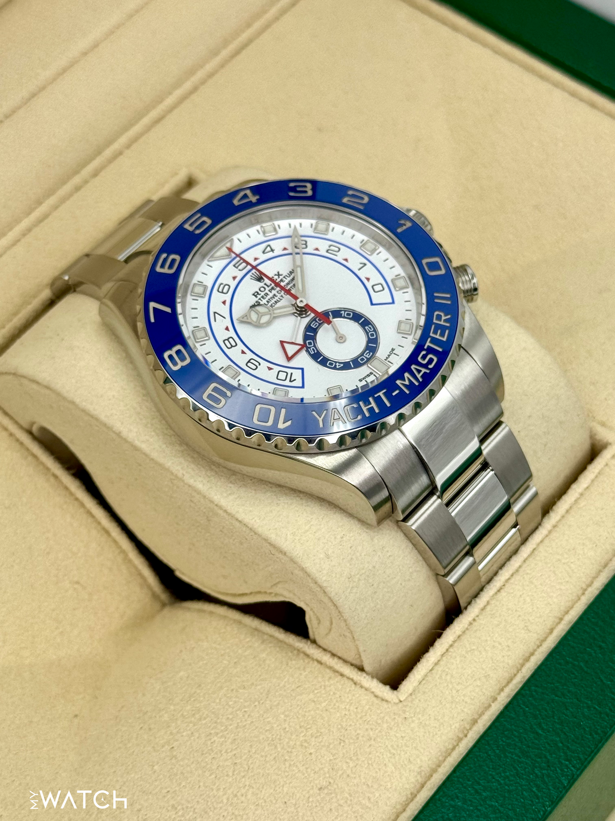 2021 Rolex Yacht-Master II 44mm 116680 Stainless Steel White Dial