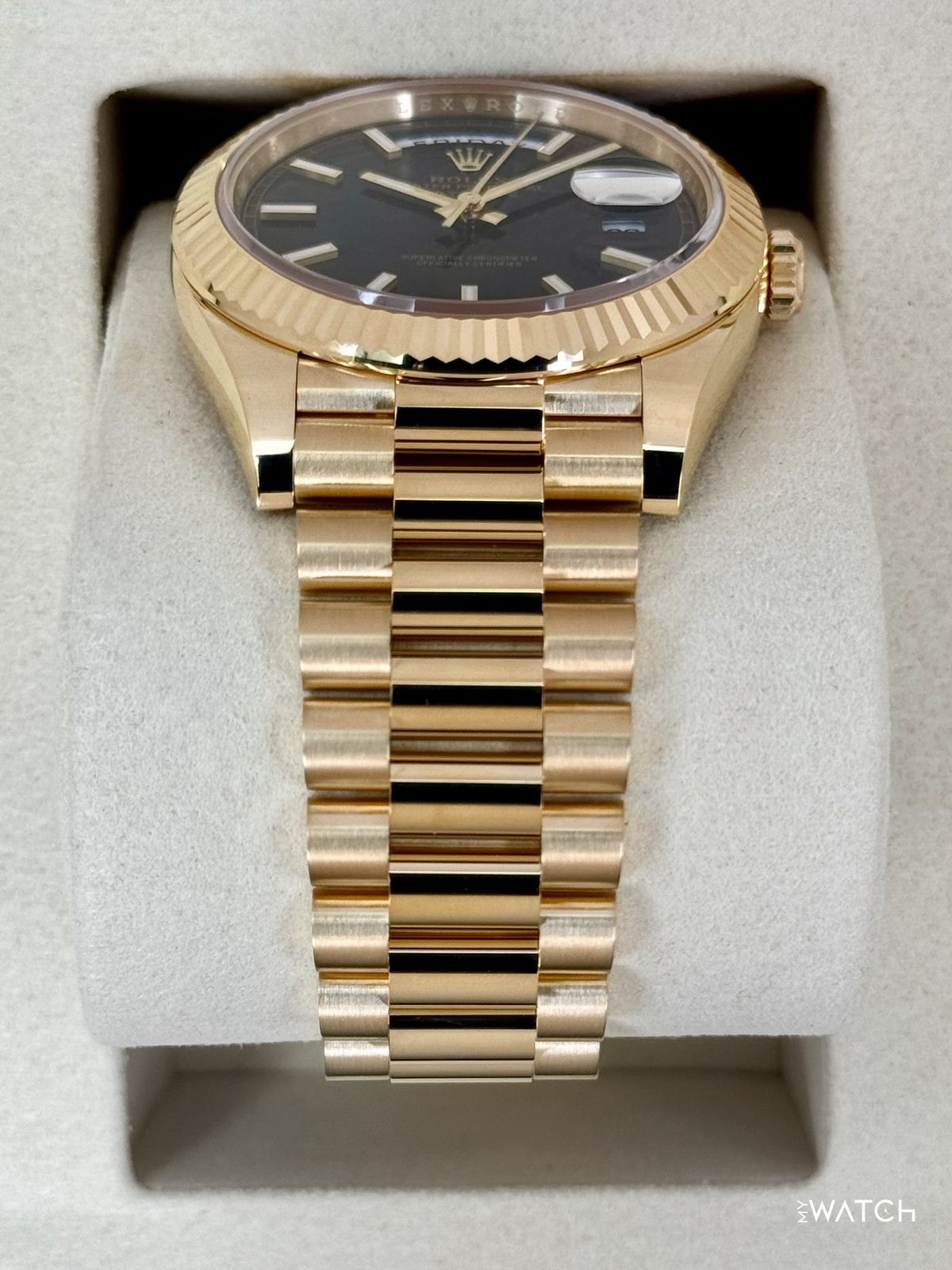 NEW 2026 Rolex Day-Date 40mm 228238 Yellow Gold Black Dial