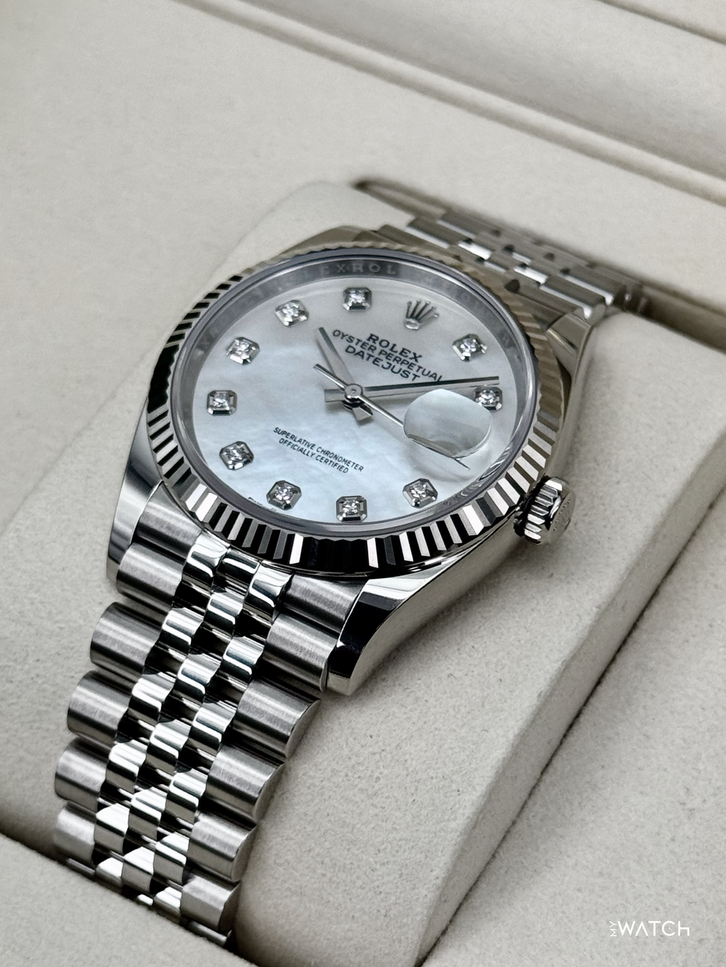 NEW 2026 Rolex Datejust 36mm 126234 Stainless Steel MOP Diamond Dial