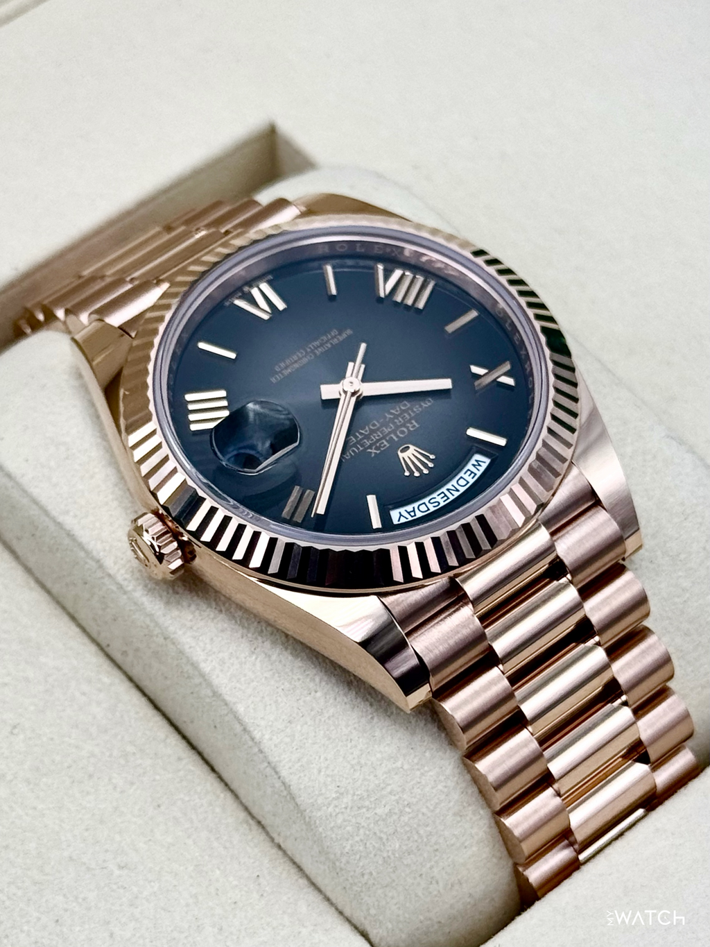 NEW 2026 Rolex Day-Date 40mm 228235 Presidential Slate Ombre Dial