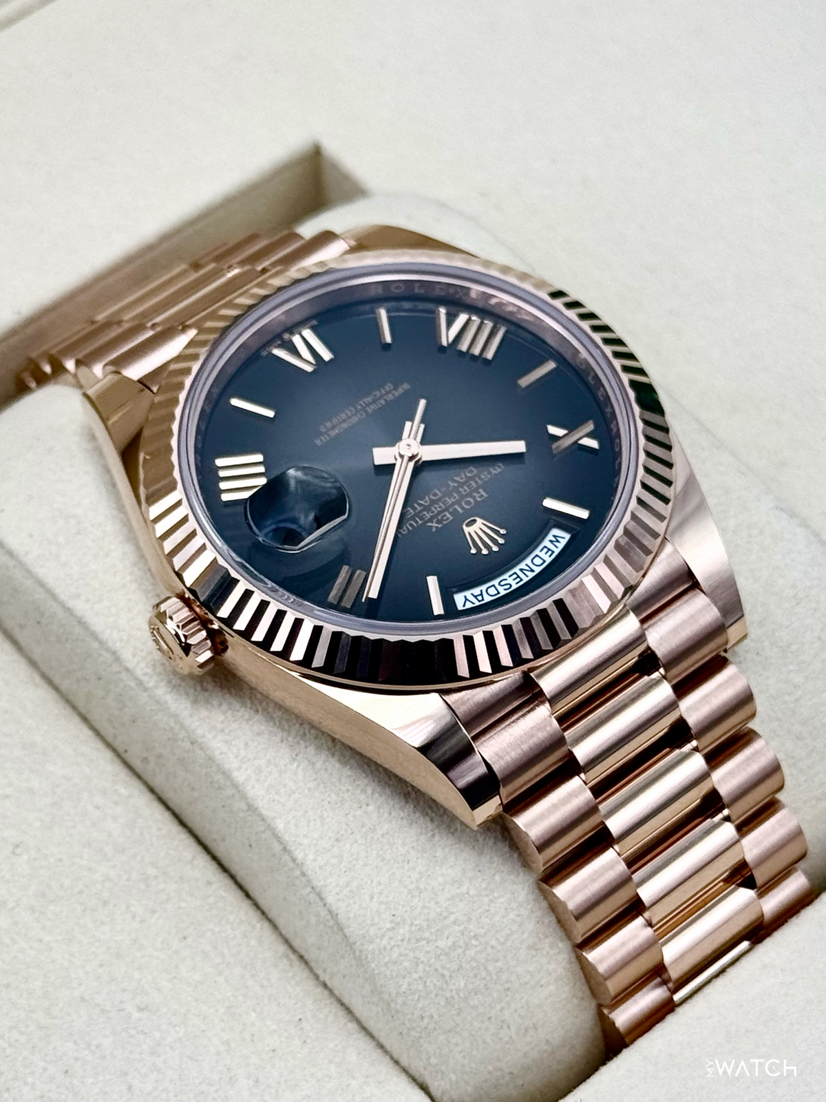 NEW 2026 Rolex Day-Date 40mm 228235 Presidential Slate Ombre Dial