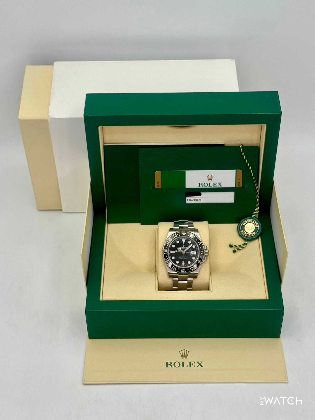 2019 Rolex GMT-Master II 40mm 116710LN Stainless Steel Black Dial