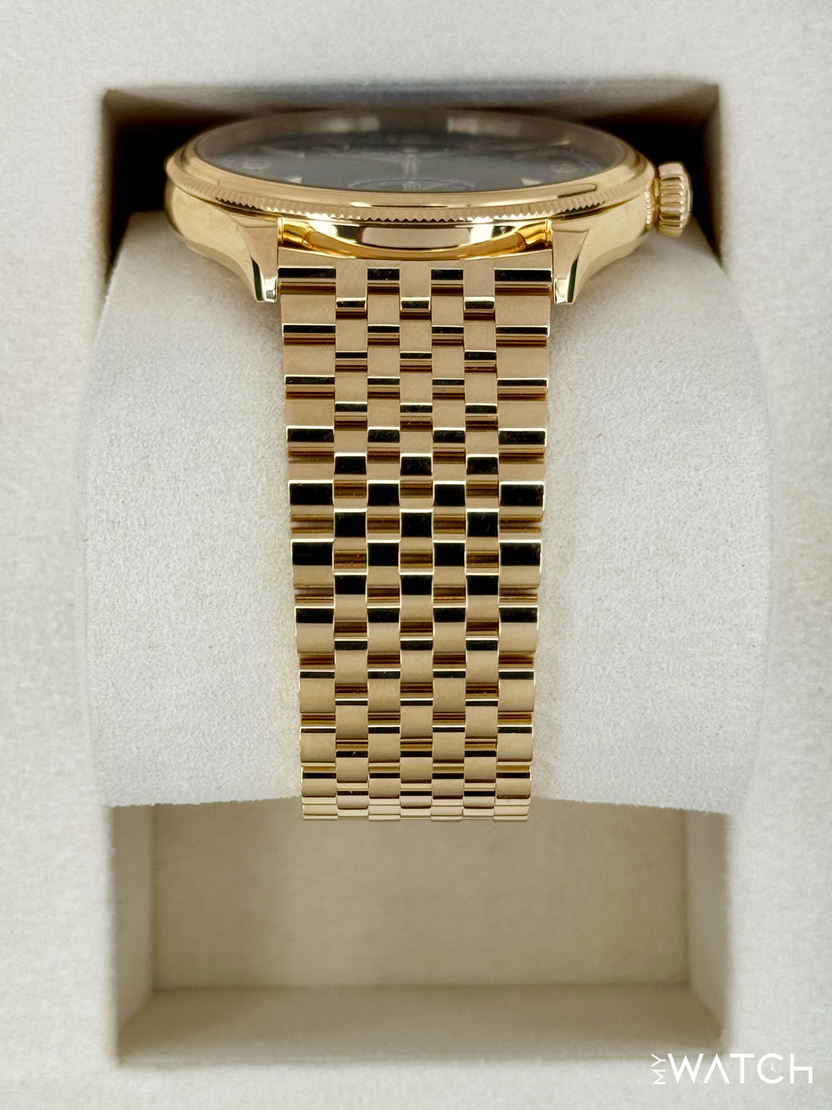 NEW 2026 Rolex 1908 39mm 52508 Yellow Gold Settimo Bracelet Black Dial