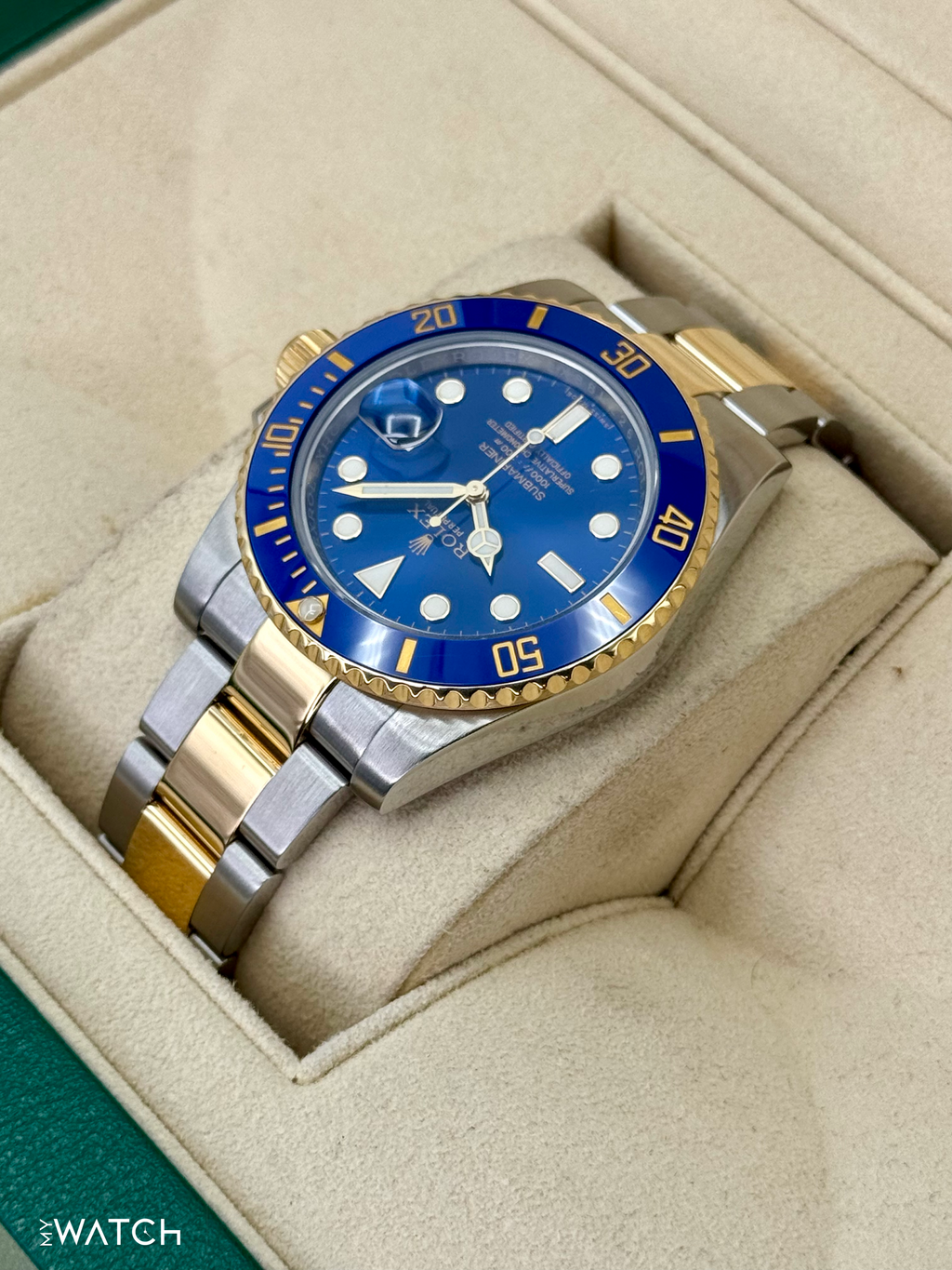 2016 Rolex Submariner "Bluesy" 40mm 116613LB Two-Tone Blue Dial