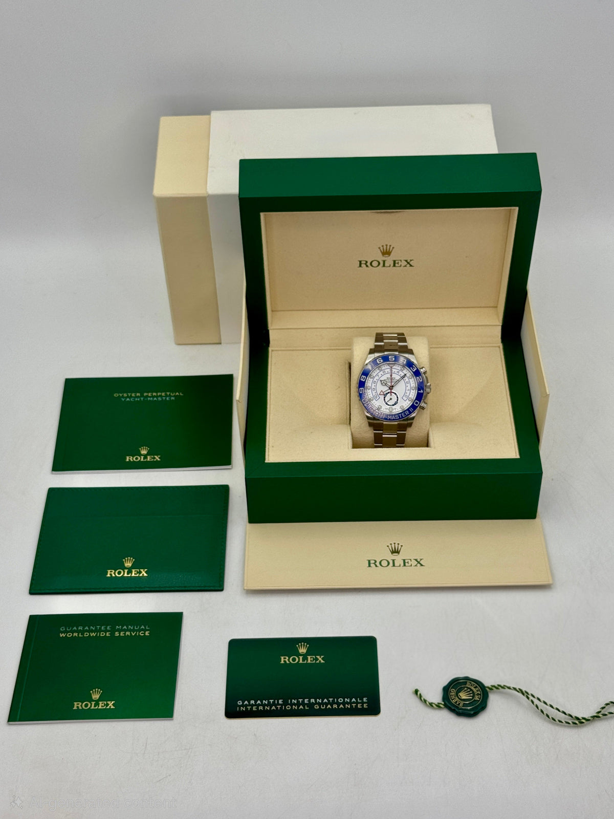 2022 Rolex Yacht-Master II 44mm 116680 Stainless Steel White Dial