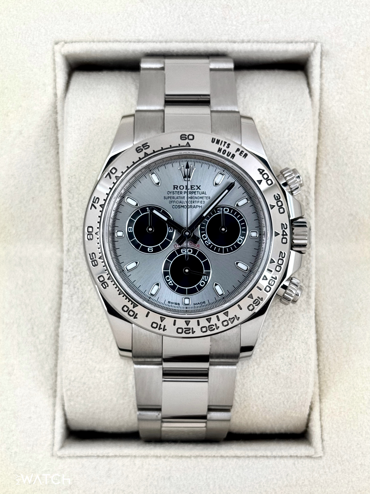 2019 Rolex Daytona 40mm 116509 White Gold Silver Ghost Dial