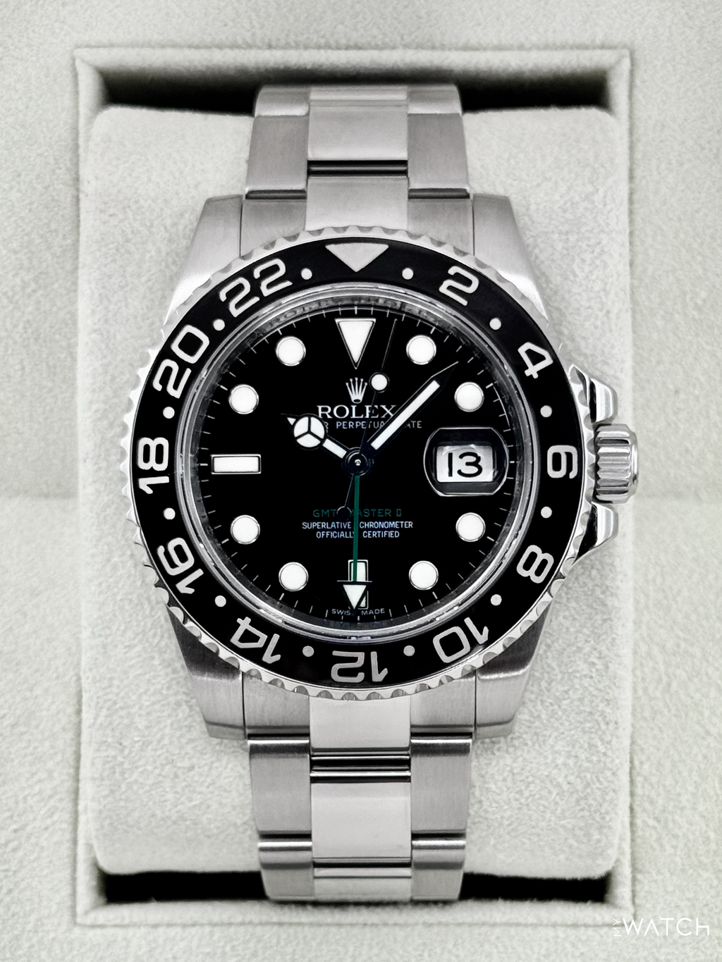 2008 Rolex GMT-Master II 40mm 116710LN Stainless Steel Black Dial