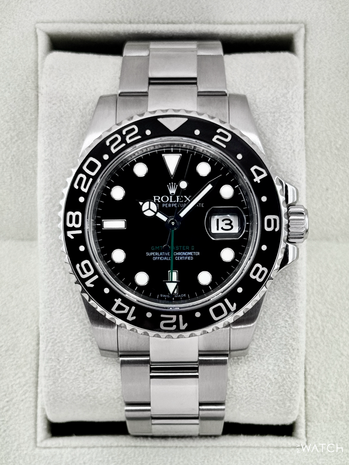 2008 Rolex GMT-Master II 40mm 116710LN Stainless Steel Black Dial