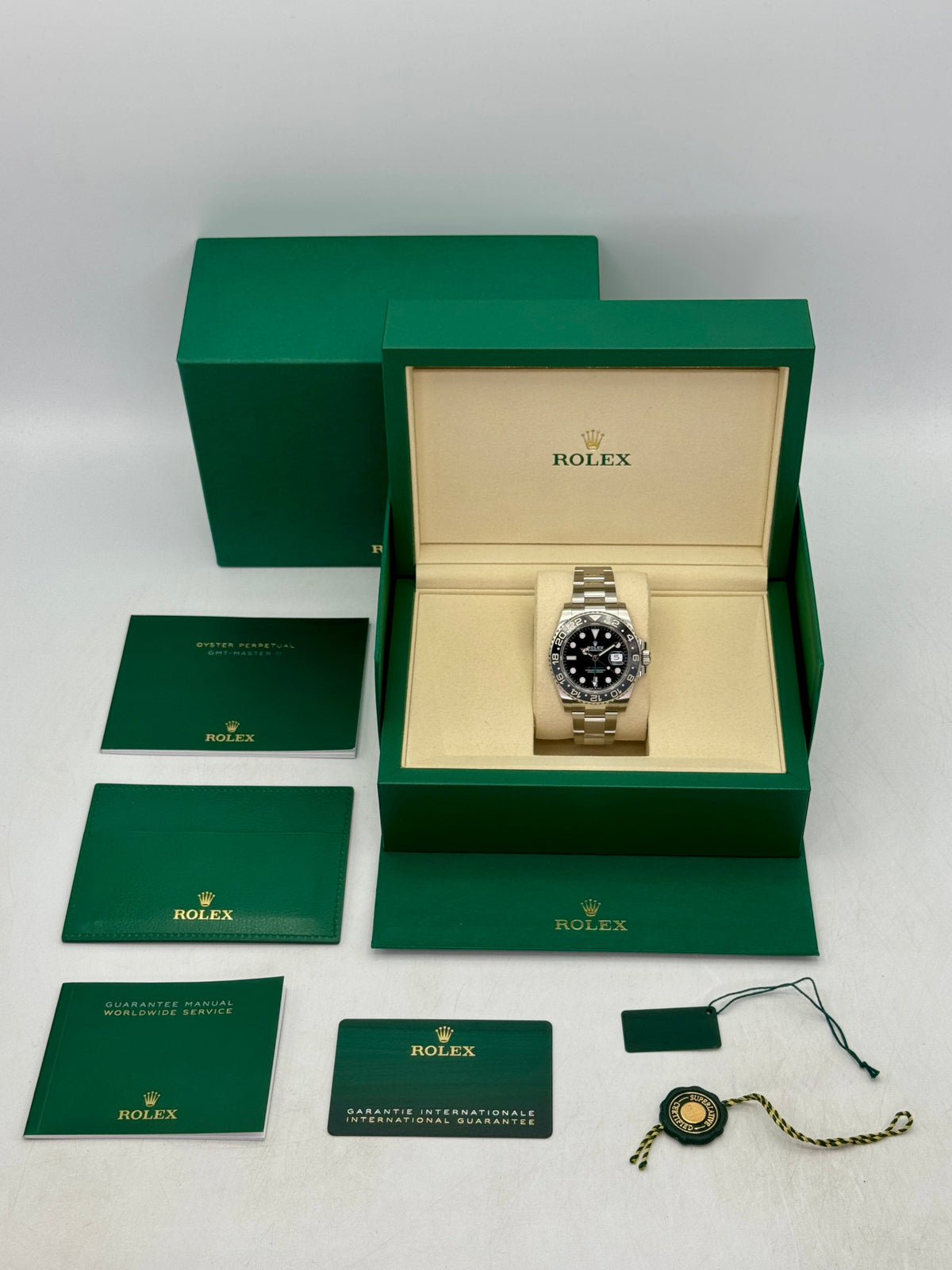NEW 2026 Rolex GMT-Master II Bruce Wayne 40mm 126710GRNR Oyster (NEW STYLE CARD)