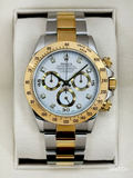 2005 Rolex Daytona 40mm 116523 Two-Tone White Diamond Dial (Collectors Set)