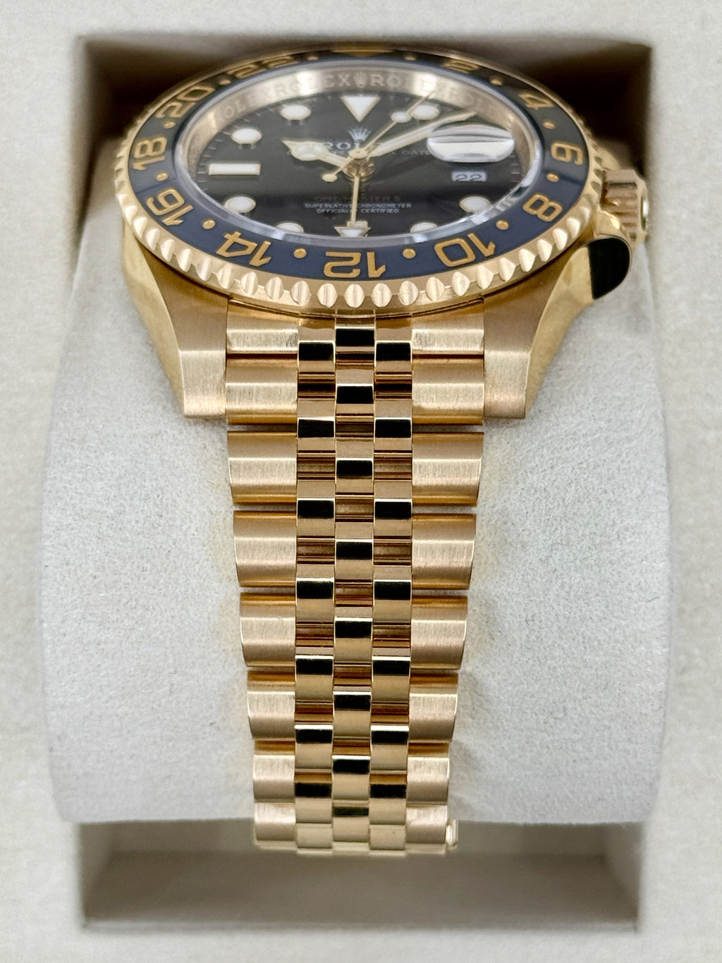 NEW 2025 Rolex GMT-Master II 40mm 126718GRNR Yellow Gold Jubilee Black Dial