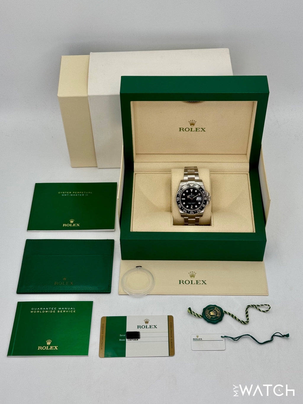 NEW OLD STOCK 2017 Rolex GMT-Master II 40mm 116710LN Stainless Steel Black Dial (STICKERED)