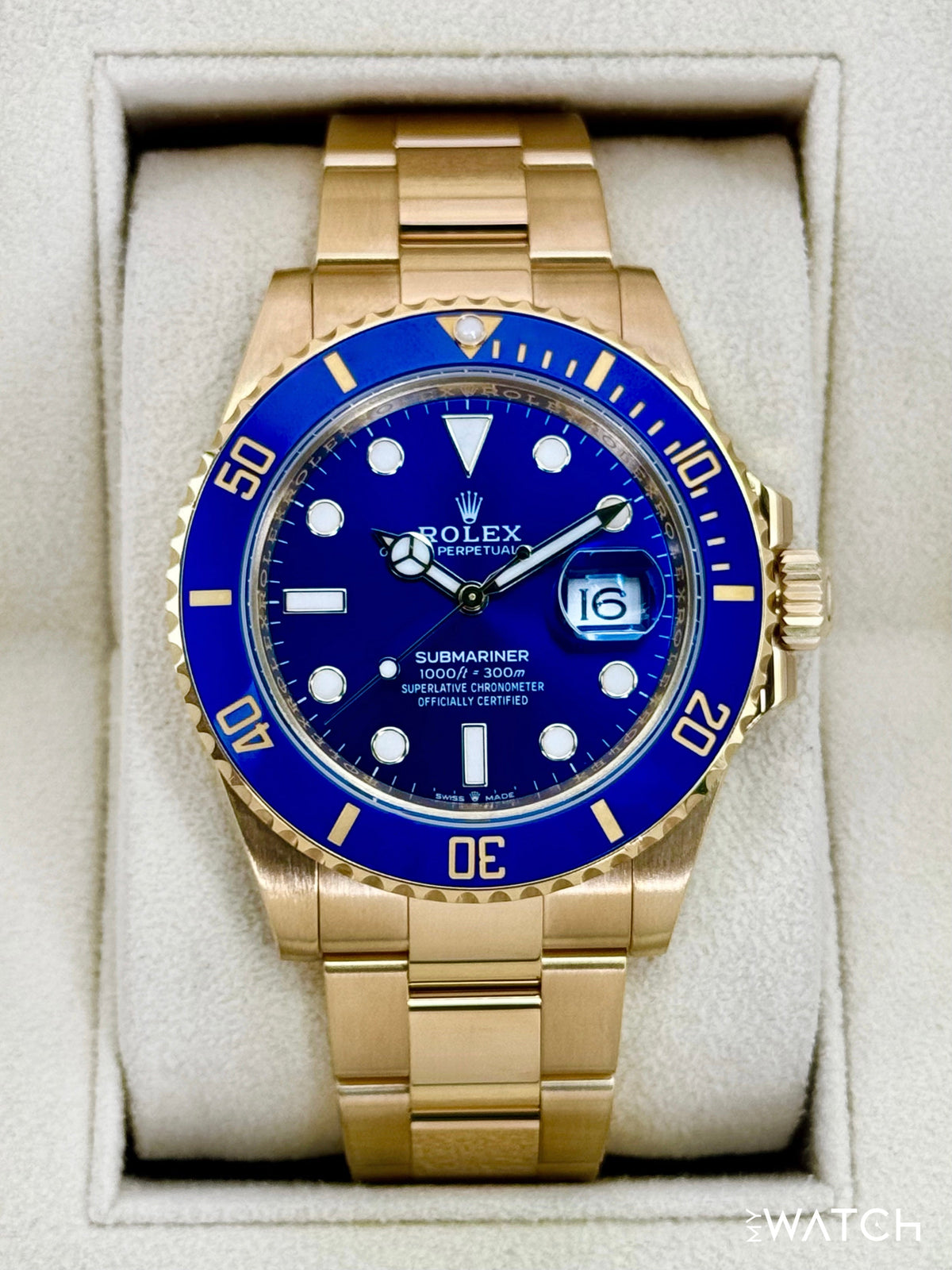 Rolex Submariner "Bluesy" 41mm 126618LB Yellow Gold Blue Dial