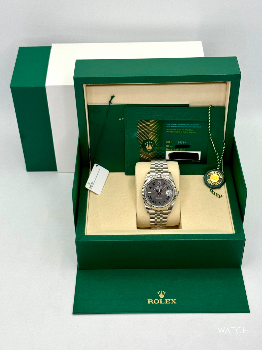 NEW 2025 Rolex Datejust 41mm 126334 Jubilee Wimbledon Dial (STICKERED)