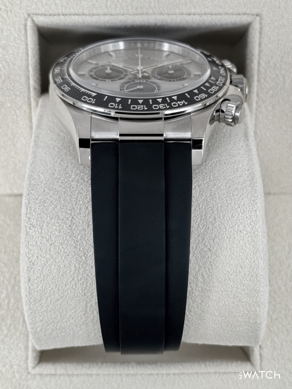 NEW 2025 Rolex Daytona 40mm 126519LN White Gold Oysterflex Silver Ghost Dial