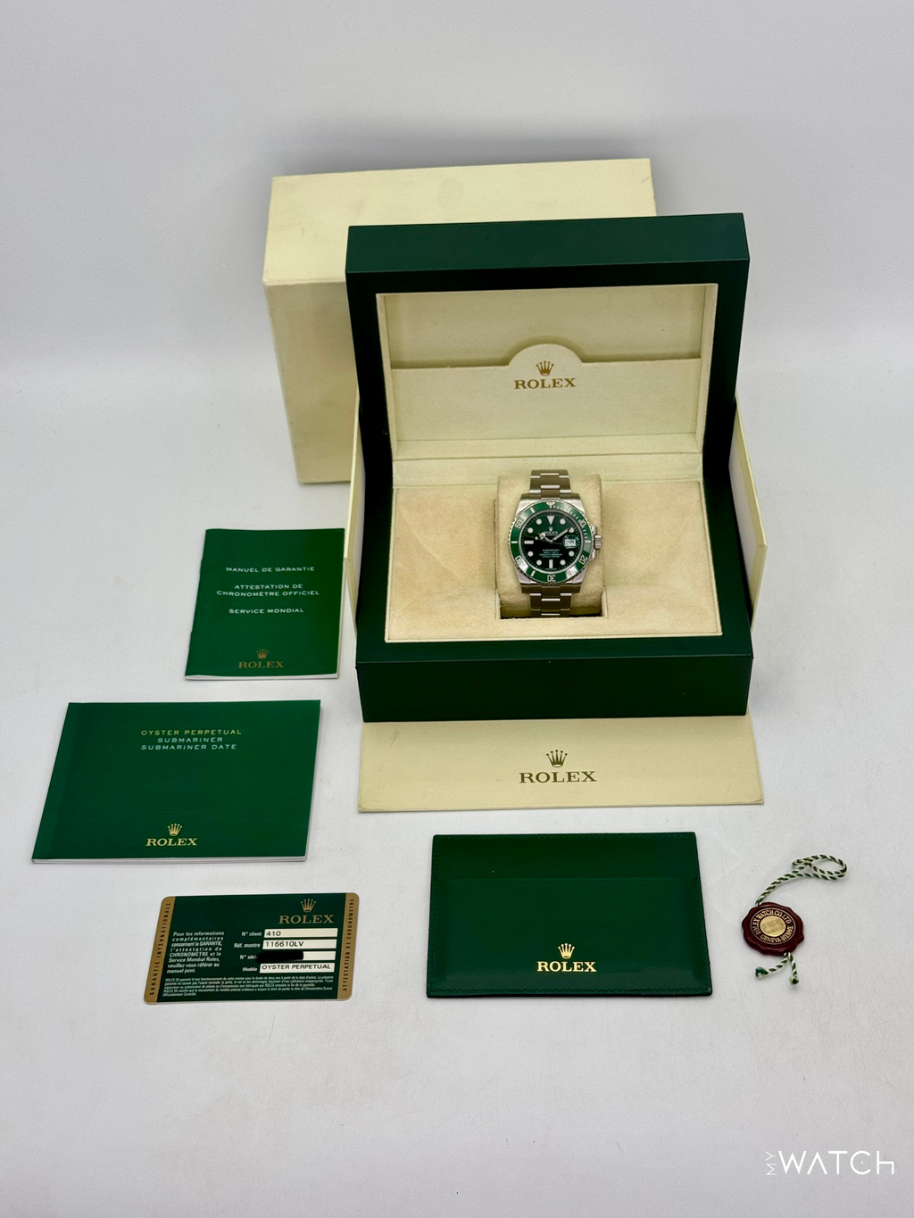 2013 Rolex Submariner “Hulk” 40mm 116610LV Green Dial