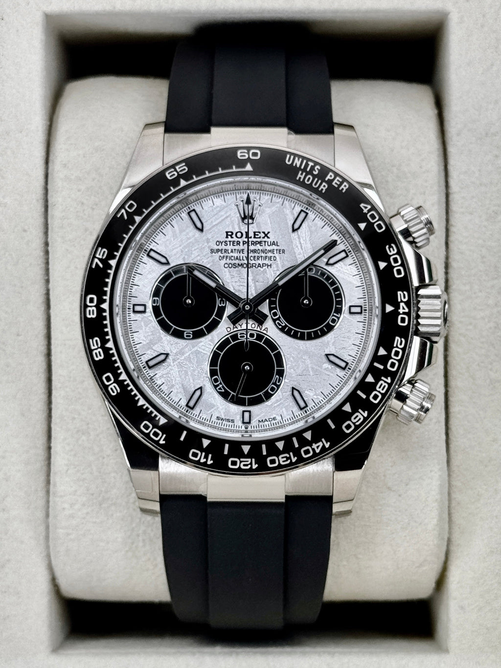 NEW 2026 Rolex Daytona 40mm 126519LN White Gold Oysterflex Meteorite Dial
