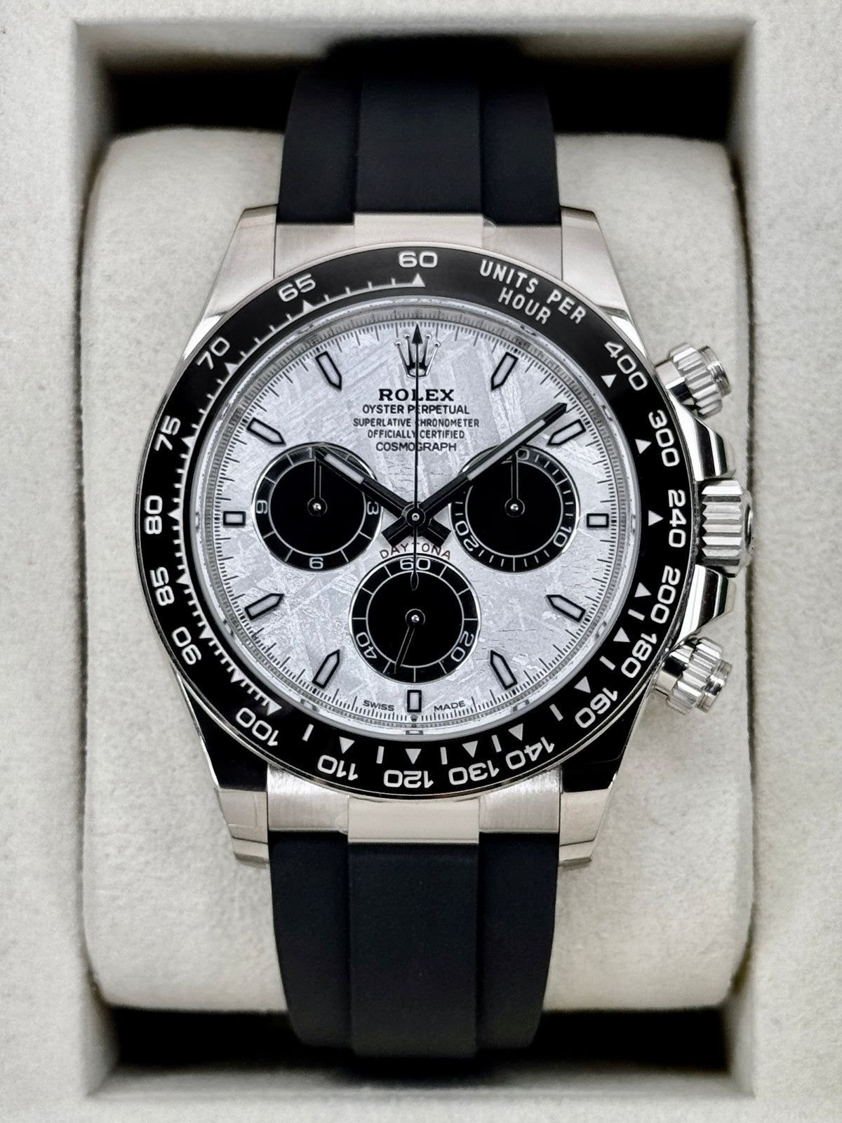 NEW 2026 Rolex Daytona 40mm 126519LN White Gold Oysterflex Meteorite Dial