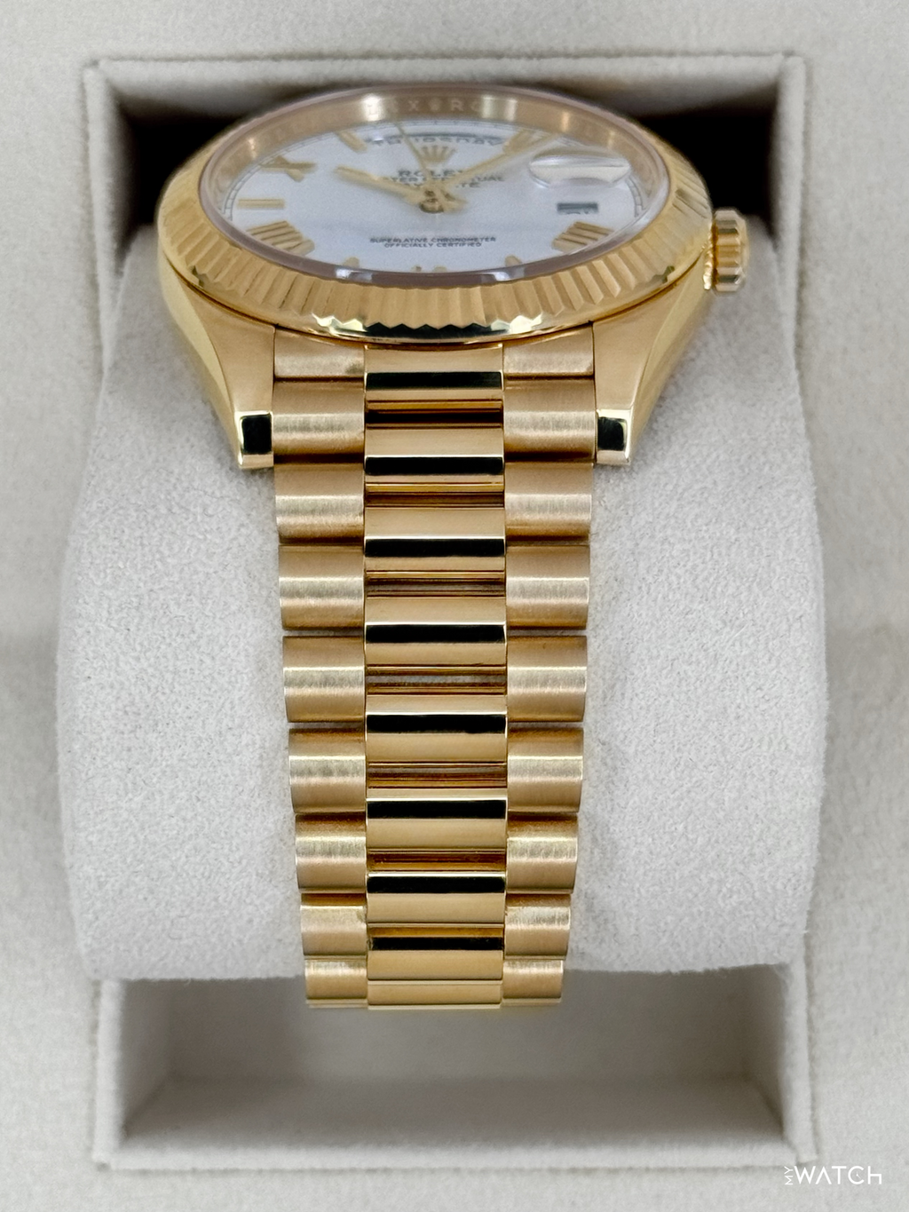 2022 Rolex Day-Date 40mm 228238 Presidential White Dial