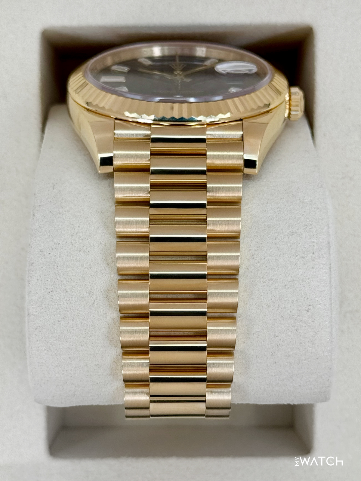 NEW 2026 Rolex Day-Date 40mm 228238 Yellow Gold Black Diamond Dial