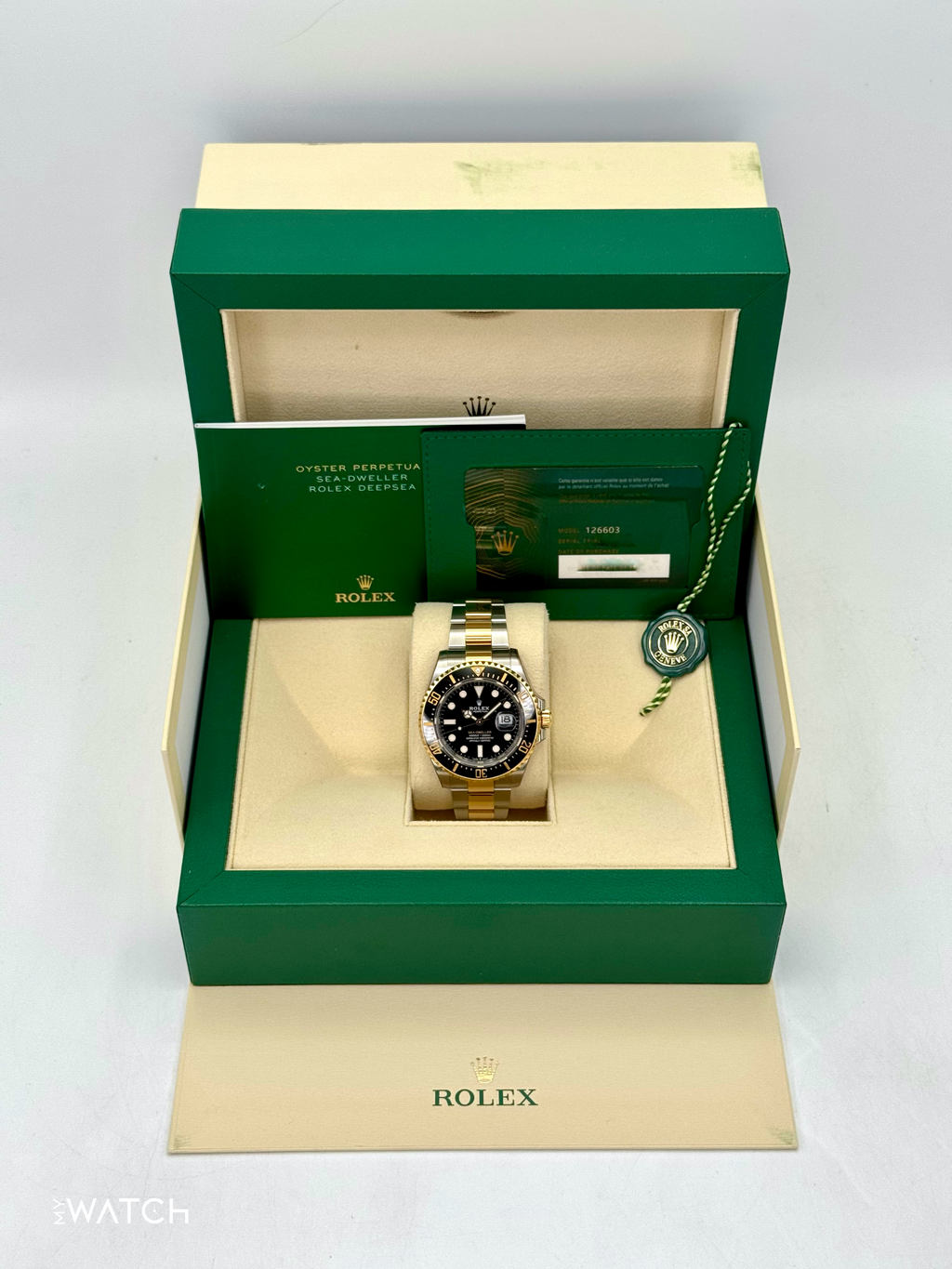 2023 Rolex Sea-Dweller 43mm 126603 Two-Tone Black Dial