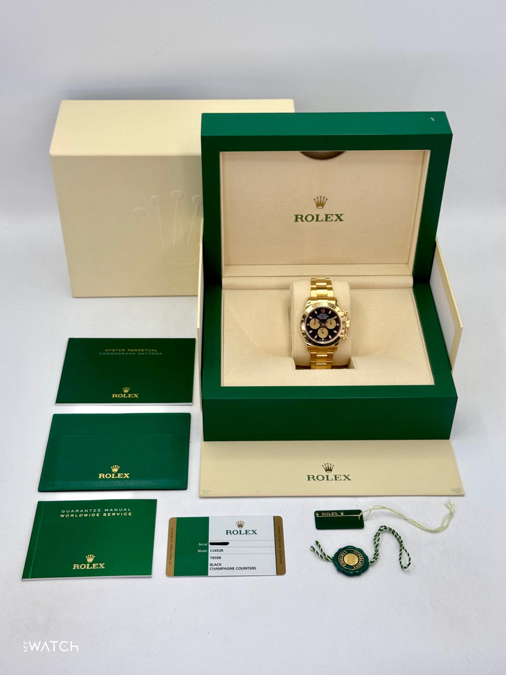 2015 Rolex Daytona "Paul Newman" 40mm 116528 Yellow Gold Black Dial