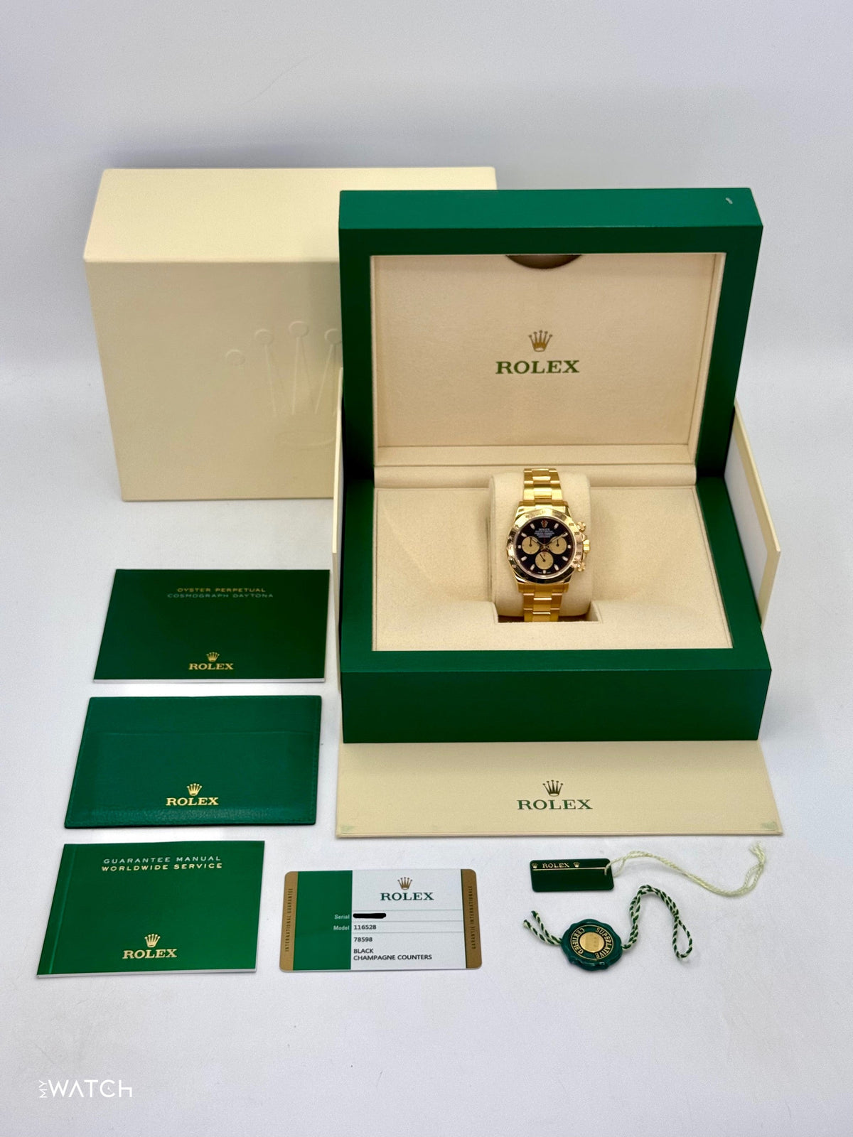 2015 Rolex Daytona "Paul Newman" 40mm 116528 Yellow Gold Black Dial