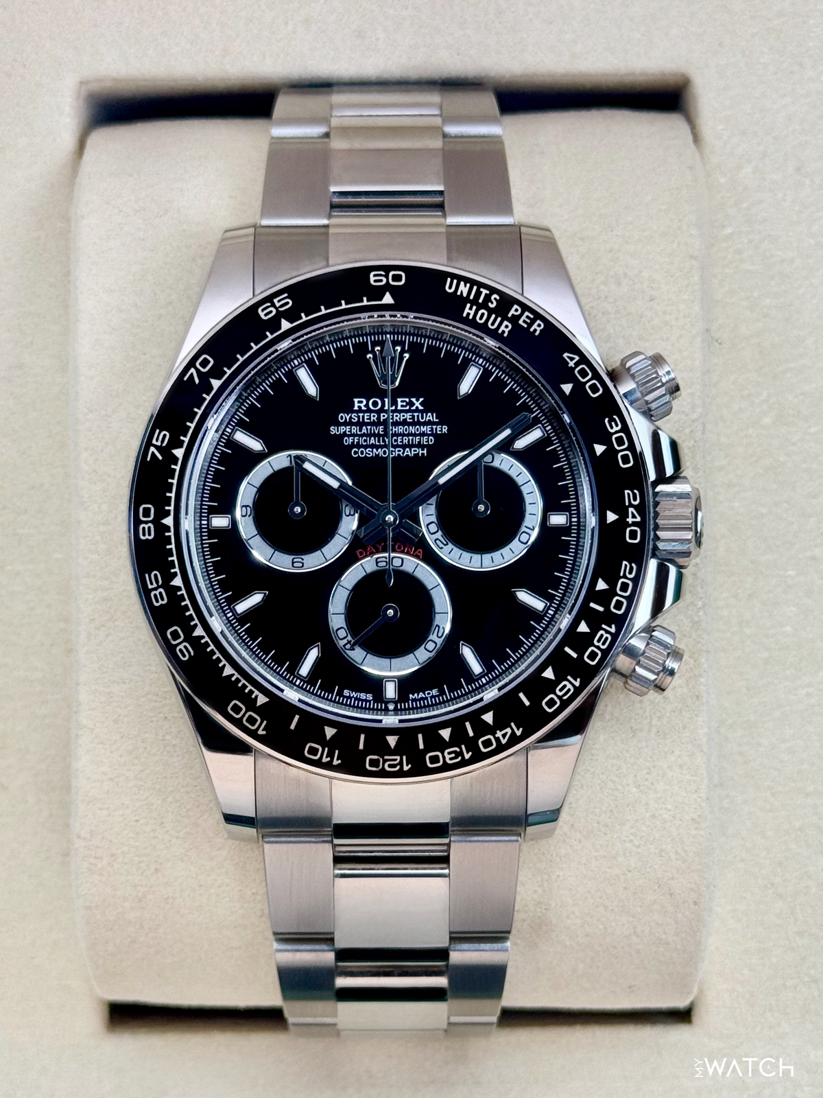 2025 Rolex Daytona 40mm 126500LN Stainless Steel Black Dial