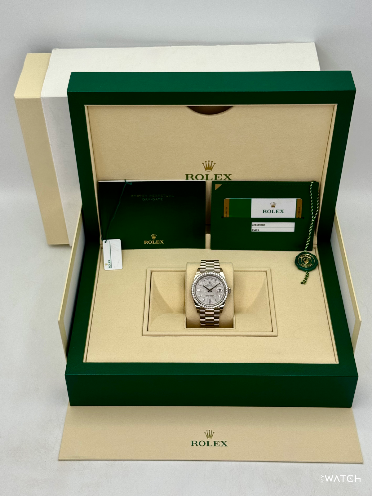 2019 Rolex Day-Date 40mm 228349RBR Presidential Meteorite Diamond Dial