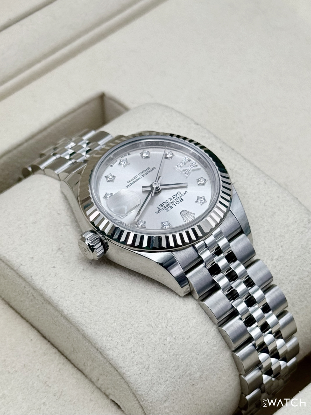 NEW 2025 Rolex Lady Datejust 28mm 279174 Stainless Steel Jubilee Silver Star Diamond Dial