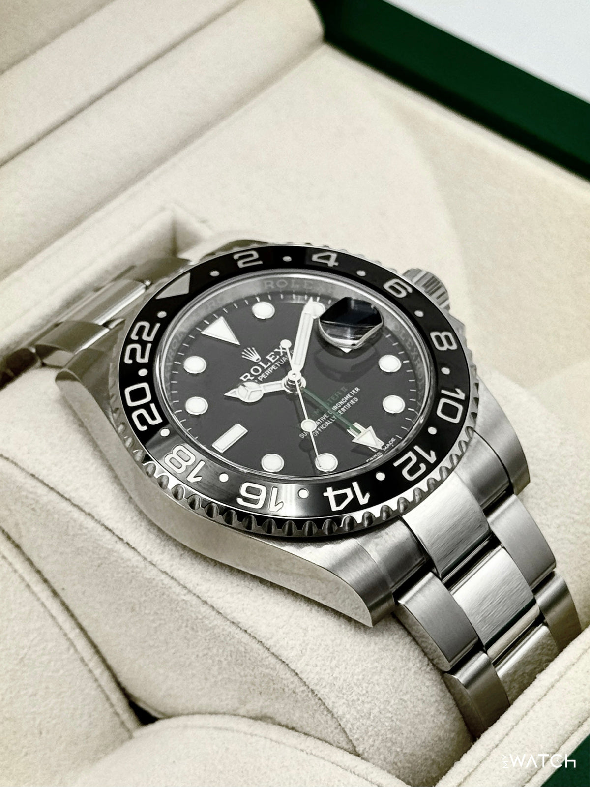 2018 Rolex GMT-Master II 40mm 116710LN Stainless Steel Black Dial