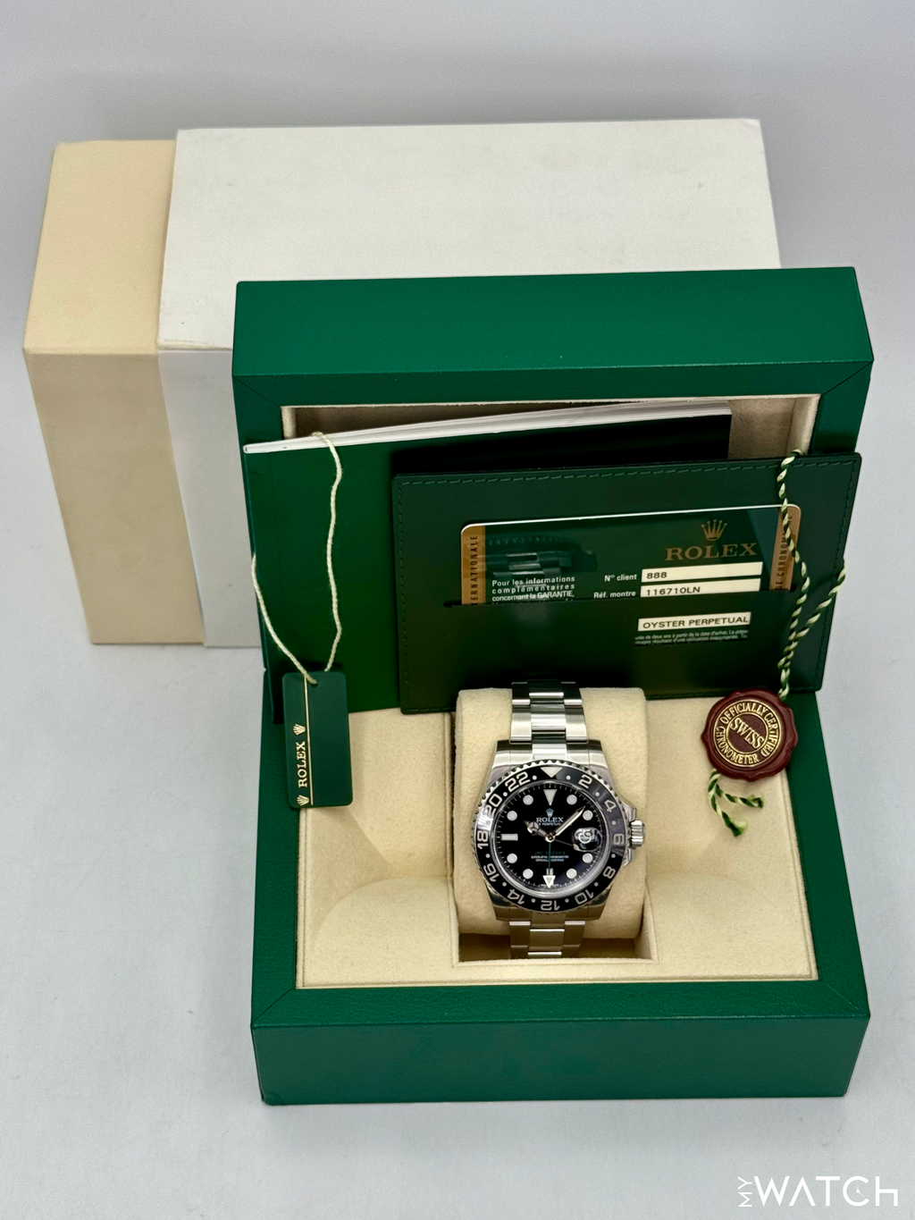 2015 Rolex GMT-Master II 40mm 116710LN Stainless Steel Black Dial