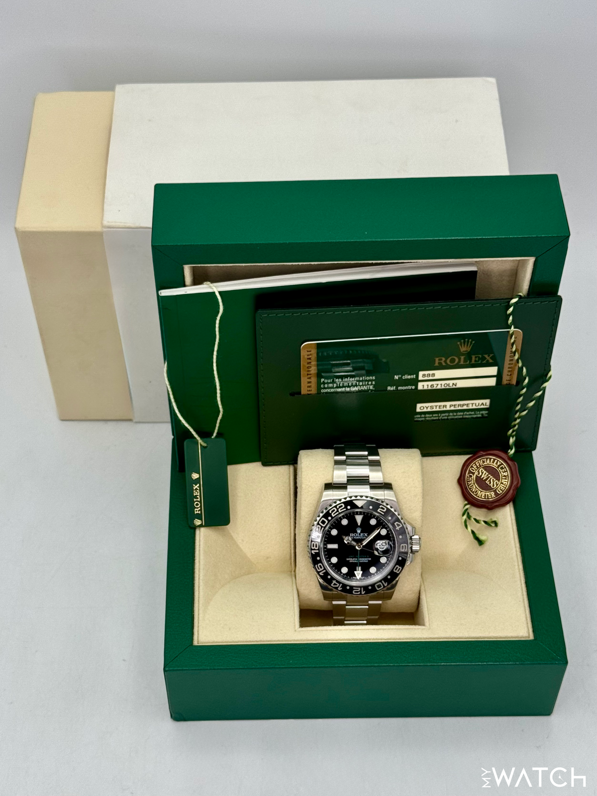 2015 Rolex GMT-Master II 40mm 116710LN Stainless Steel Black Dial