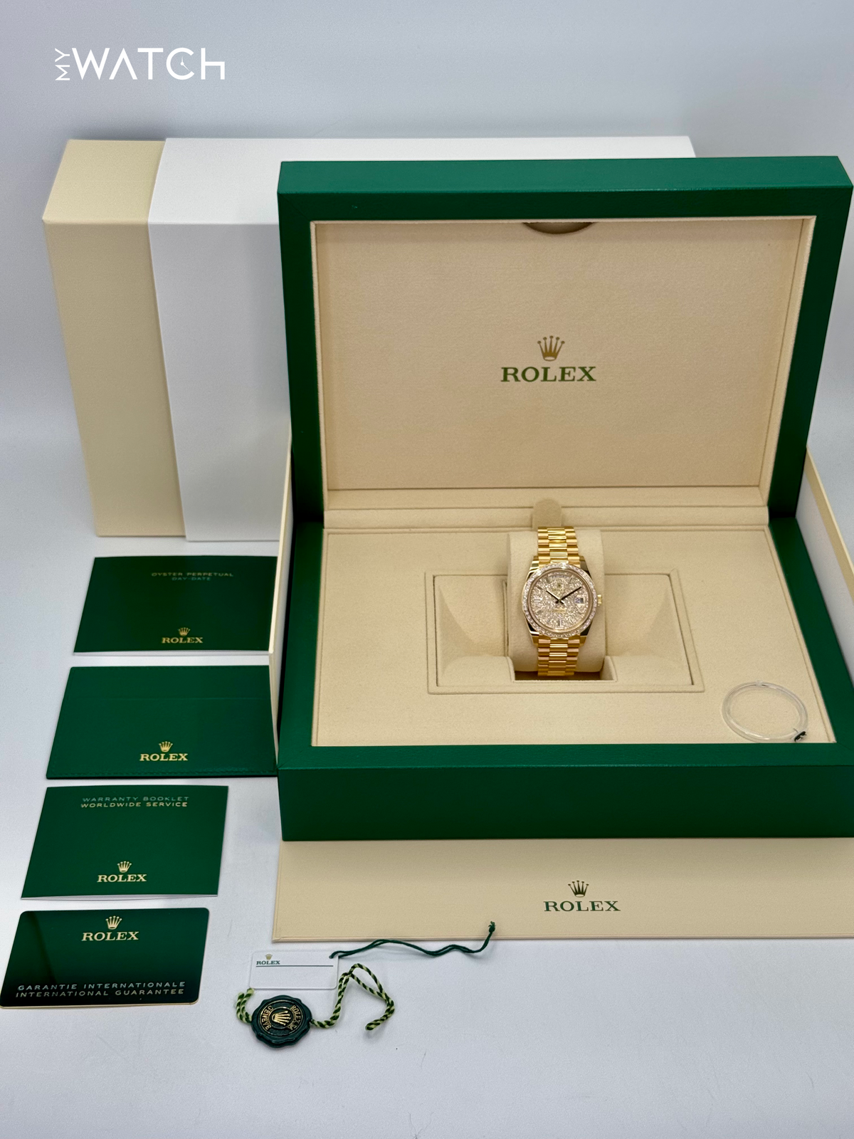 2025 Rolex Day-Date 40mm 228398TBR Diamond Paved Dial