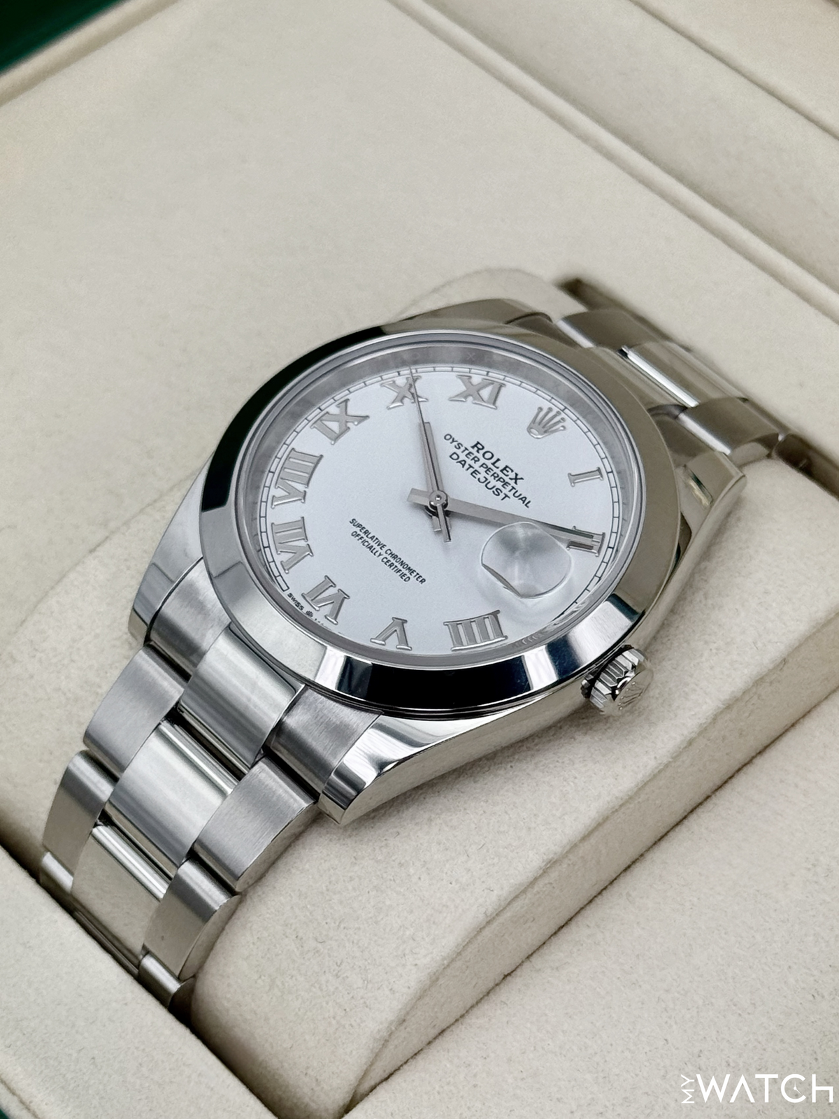 NEW 2026 Rolex Datejust 41mm 126300 Stainless Steel Oyster White Roman Numeral Dial