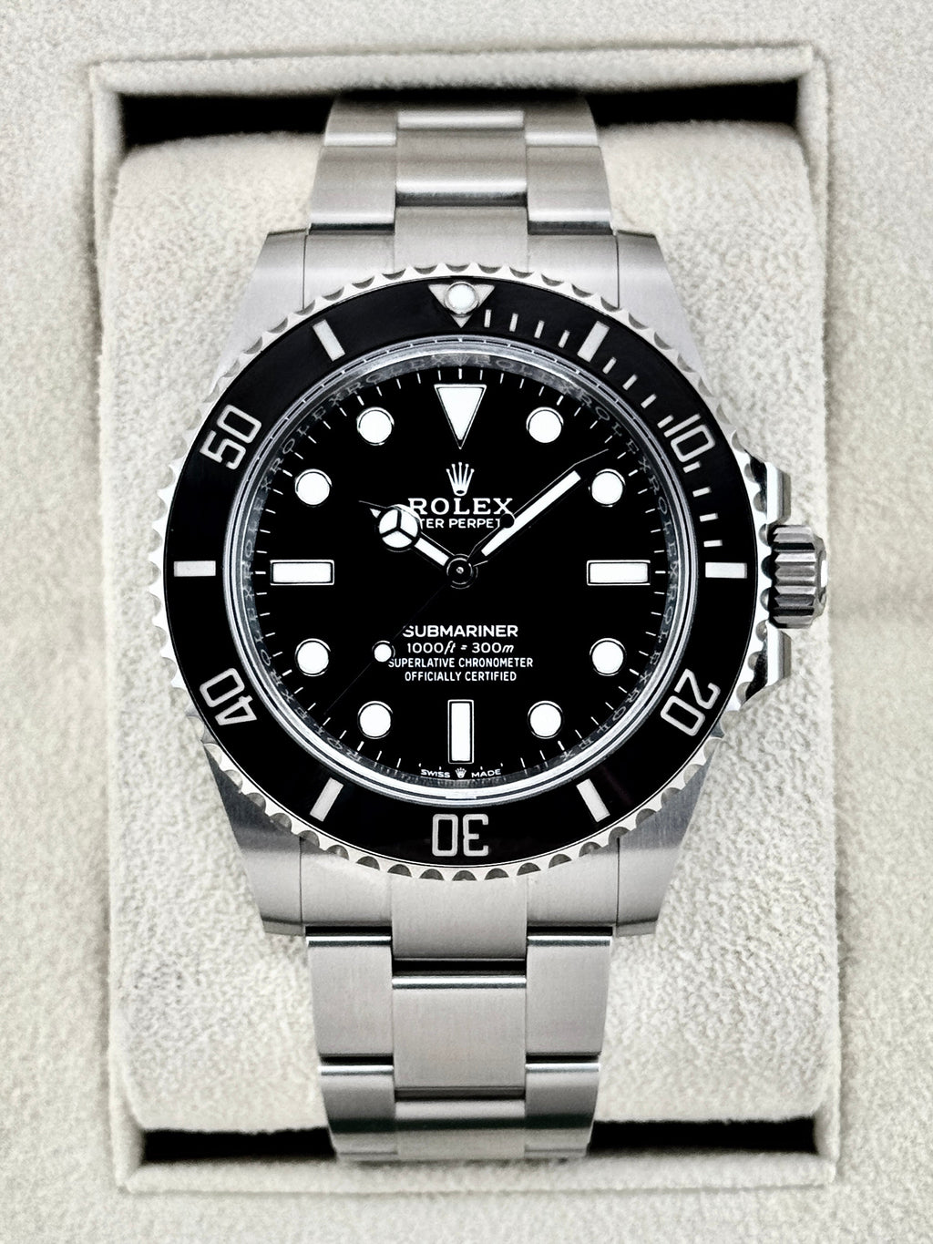 2024 Rolex Submariner 41mm 124060 Stainless Steel Black Dial
